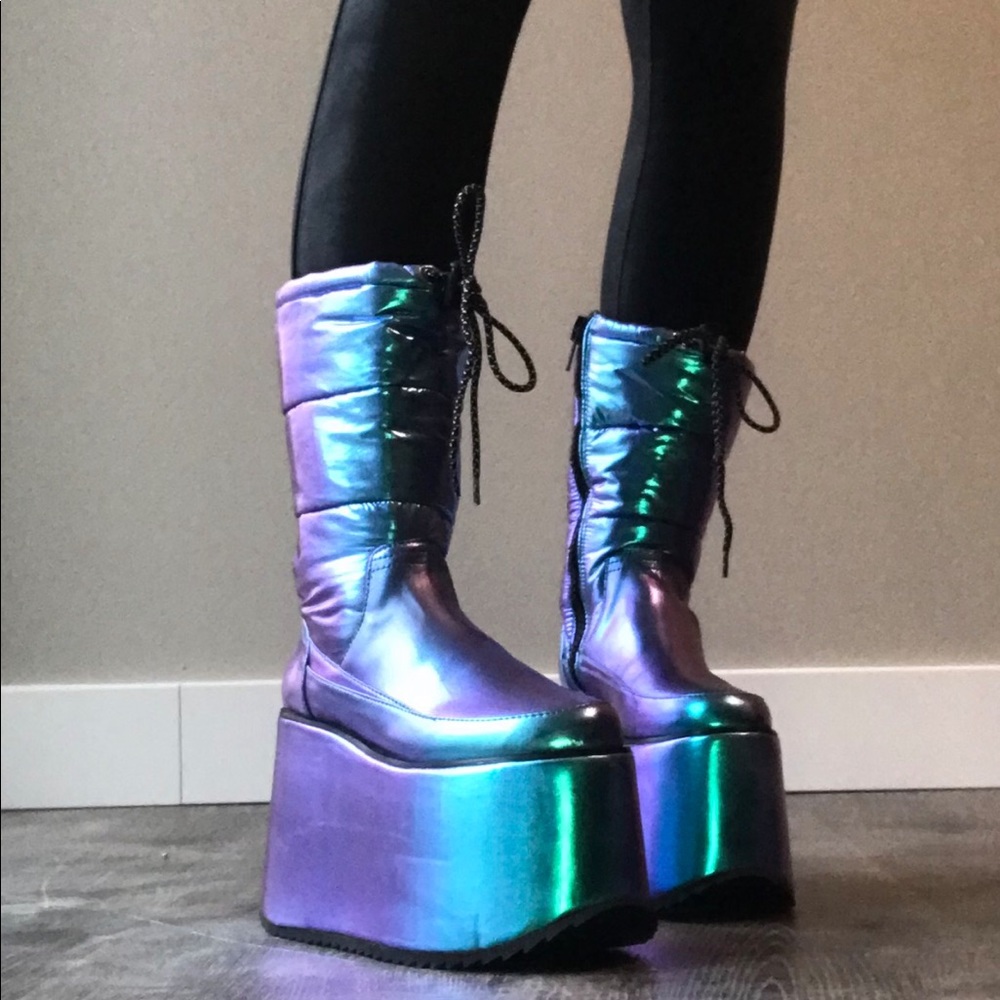 Dolls kill rave platform boots